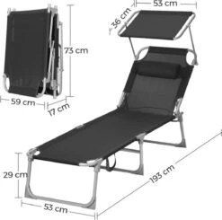 Ligstoel Met Hoofdsteun En Zon Bescherming Verstelbare Rugleuning Inklapbaar Donker Grijs Ligbed Tuin 18 Ligstoel Met Hoofdsteun En Zon Bescherming Verstelbare Rugleuning Inklapbaar Donker Grijs Ligbed Tuin -Tuin- En Buitengereedschapswinkels 1200x1189 4
