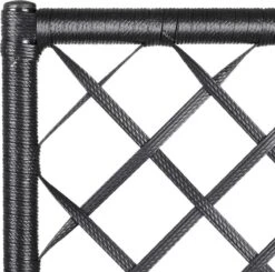 Casaria Polyrattan Plantenbak - Met Klimoprek - 3 Bakken Zwart -Tuin- En Buitengereedschapswinkels 1200x1190 6