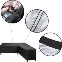 Merkloos Beschermhoes Voor Lounge Set - 215x87x80cm - Zwart - Tuin Set Beschermer - Afdekhoes Voor Lounge Bank - De Ideale Bescherming Voor Je Tuinmeubelen -Tuin- En Buitengereedschapswinkels 1200x1197 5