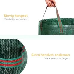 Goliving Tuinafvalzak - Set Van 2- Tuinafvalzakken Opvouwbaar - Tuinzak - Tuinafvalemmer - 2x 280 Liter - Groen -Tuin- En Buitengereedschapswinkels 1200x1200 1065