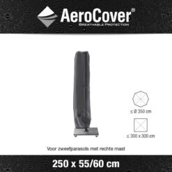 AeroCover Parasolhoes - Zweef Parasols - Grijs - 250x55 Cm (HxB) -Tuin- En Buitengereedschapswinkels 1200x1200 111