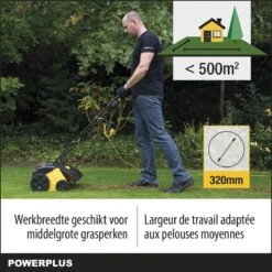 Powerplus POWXG7513 Elektrische Verticuteermachine - Mos Verwijderaar - 1400W - 320mm Maaibreedte - 45L Opvangbak - Incl. Gazonbeluchter/grasbeluchter -Tuin- En Buitengereedschapswinkels 1200x1200 1122