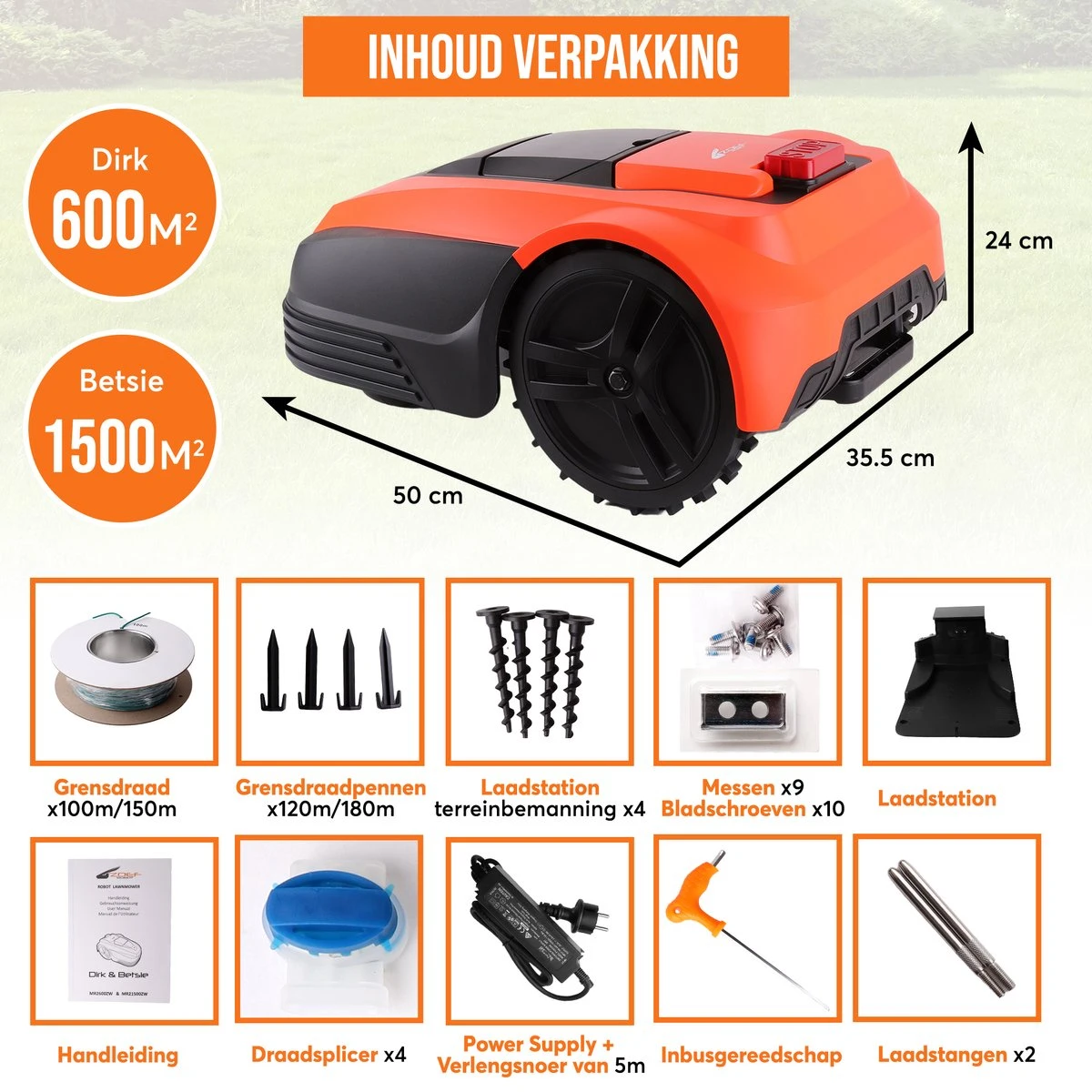 Zoef Robot Robotmaaier Dirk Met APP <600 M2 12 Zoef Robot Robotmaaier Dirk Met APP <600 M2 - Afbeelding 12