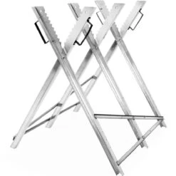 Merkloos Monzana Zaagbok - Metaal Opvouwbaar 83x81x88cm - Zilver -Tuin- En Buitengereedschapswinkels 1200x1200 1272