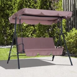 Outsunny Hollywoodschommel 3-zits Tuinschommel Schommelbank Met Dak 3 Kleuren 84A-054 -Tuin- En Buitengereedschapswinkels 1200x1200 134