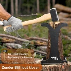 Miseru Houtklover – Zonder Bijl – No Axe – HANDMADE In Holland Houtsplijter – Houtkliever – Houtklover Voor Aanmaakhout – Ook Voor Stammen - Metaal -Tuin- En Buitengereedschapswinkels 1200x1200 1384