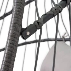 Pro Garden Lowander Hangstoel Egg 191x126x126- Schommelstoel Met Rattan Cocoon En Robuust Stalen Standaard Incl. Kussens - Volledig Inklapbaar - Lichtgrijs -Tuin- En Buitengereedschapswinkels 1200x1200 142