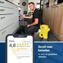 Techweise - Rioolslang Voor Kärcher K2 T/m K7 - 20M - Met 4 Achterwaartse Hogedruksproeiers -Tuin- En Buitengereedschapswinkels 1200x1200 1453