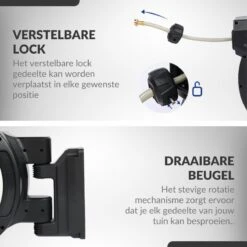 Buxibo - Wandslangenbox 20 Meter + 2 Meter - Tuinslang Met Haspel - 9 Sproei Standen - Slangenhouder 180° Draaibaar - Tuinslanghaspel Zwart+ Gratis Sproeier - Zwart -Tuin- En Buitengereedschapswinkels 1200x1200 1477