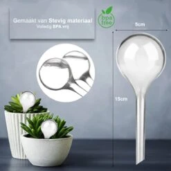 Waterdruppelaar Set Van 6 Stuks - Waterdruppelaar Voor Planten - Watergeefsysteem - Waterbol Irrigatiesysteem - Automatisch Druppelsysteem Voor Kamerplanten & Tuin - Watergever - Doorzichtig - 15cm -Tuin- En Buitengereedschapswinkels 1200x1200 1556