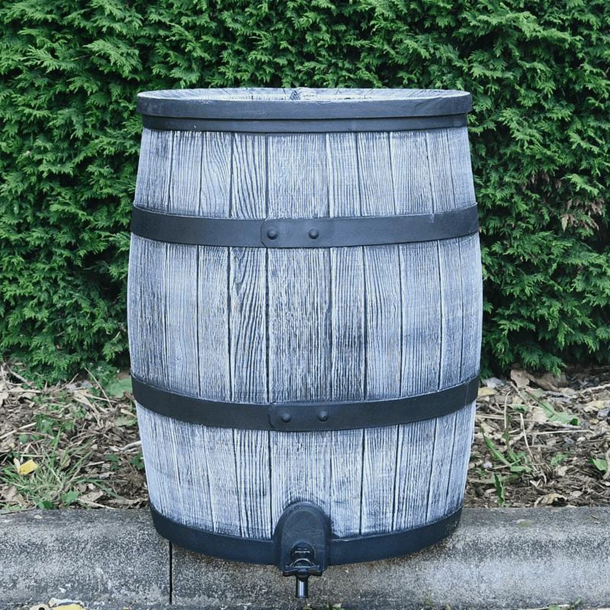 Regentonset Roto 120 Liter + Voet - Grijs 4 Regentonset Roto 120 Liter + Voet - Grijs - Afbeelding 4