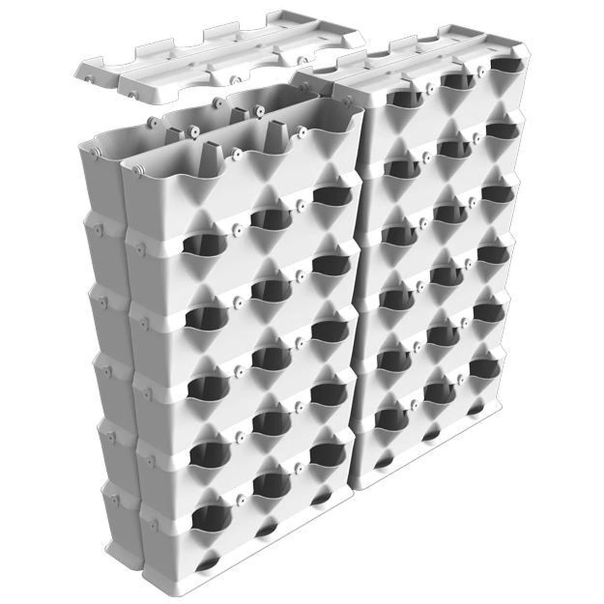 Minigarden Vertical Verticale Tuin - Wit 3 Minigarden Vertical Verticale Tuin - Wit - Afbeelding 3