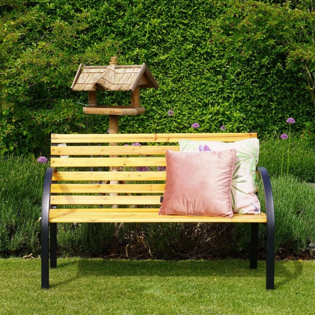 Dutcc 41142 - Tuinbank - Woodstock - 120 Cm – Zwart 7 Dutcc 41142 - Tuinbank - Woodstock - 120 Cm – Zwart - Afbeelding 7