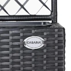 Casaria Polyrattan Plantenbak - Met Klimoprek - 3 Bakken Zwart -Tuin- En Buitengereedschapswinkels 1200x1200 1949