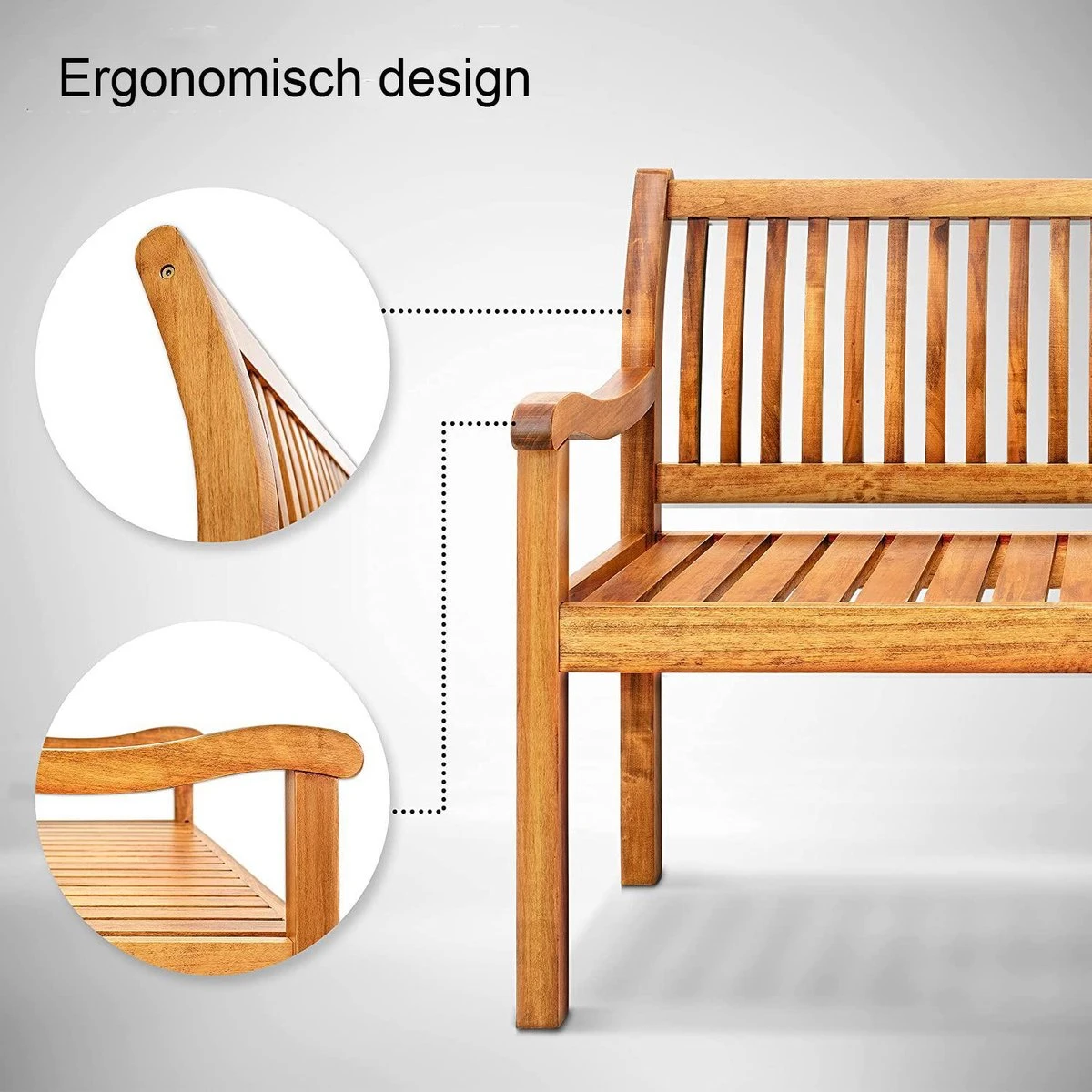 Sens Design Tuinbank - Hout - Weerbestendig 3 Sens Design Tuinbank - Hout - Weerbestendig - Afbeelding 3