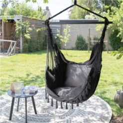 Vita5 XXL Hangstoel - Binnen&Buiten Hangnest - Incl. 2 Kussens En Boekenvak - Volwassenen&Kinderen - Hangmatstoel Tot 225kg - Zwart 20 Vita5 XXL Hangstoel - Binnen&Buiten Hangnest - Incl. 2 Kussens En Boekenvak - Volwassenen&Kinderen - Hangmatstoel Tot 225kg - Zwart -Tuin- En Buitengereedschapswinkels 1200x1200 278