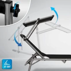 Sens Design Zonnebed - Ligbed Inklapbaar Met Zonneklep - Zwart -Tuin- En Buitengereedschapswinkels 1200x1200 283