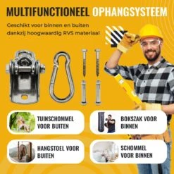 Itstrong® Plafondhaak Ophangsysteem Voor Binnen & Buiten – Ophanghaak Voor Bokszak – Schommel – Schommelstoel – Hangstoel - RVS 13 Itstrong® Plafondhaak Ophangsysteem Voor Binnen & Buiten – Ophanghaak Voor Bokszak – Schommel – Schommelstoel – Hangstoel - RVS -Tuin- En Buitengereedschapswinkels 1200x1200 288