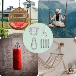 XYZ Goods - Luxe Plafondhaak - Hangmat Bevestigingsset - Schommelhaak - Ophangsysteem - Ophanghaak - Plafondbeugel - Bokszak - Schommelstoel - Hangstoel - RVS -Tuin- En Buitengereedschapswinkels 1200x1200 292