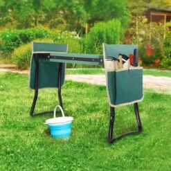 Uten - Kniebankje Tuin - Knie Steun - Tuinkruk Inklapbaar - Kniesteun Tuinieren - Kniekussen - Tot 150 Kg - Groen -Tuin- En Buitengereedschapswinkels 1200x1200 297