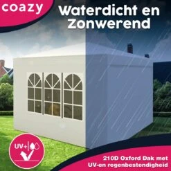 Waterdichte Partytent 3x3 Meter Opvouwbaar Met Zijwanden- Paviljoen Met Zijpanelen - Easy Up - Pop-up Tent Met Haringen, Touw En Anti Slip Poten 15 Waterdichte Partytent 3x3 Meter Opvouwbaar Met Zijwanden- Paviljoen Met Zijpanelen - Easy Up - Pop-up Tent Met Haringen, Touw En Anti Slip Poten -Tuin- En Buitengereedschapswinkels 1200x1200 31