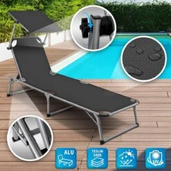 Sens Design Zonnebed - Ligbed Inklapbaar Met Zonneklep - Grijs 10 Sens Design Zonnebed - Ligbed Inklapbaar Met Zonneklep - Grijs -Tuin- En Buitengereedschapswinkels 1200x1200 325