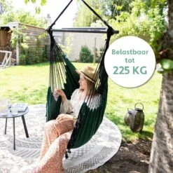 Vita5 XXL Hangstoel | Binnen&Buiten Hangnest | Incl. 2 Kussens En Boekenvak | Volwassenen&Kinderen | Hangmatstoel Tot 225kg | Donkergroen 17 Vita5 XXL Hangstoel | Binnen&Buiten Hangnest | Incl. 2 Kussens En Boekenvak | Volwassenen&Kinderen | Hangmatstoel Tot 225kg | Donkergroen -Tuin- En Buitengereedschapswinkels 1200x1200 377