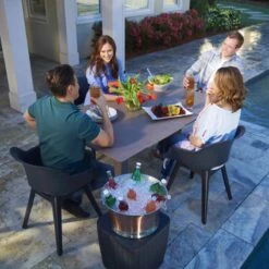 Allibert Akola Tuinstoelen - 2 Stuks -56,5x55x80cm - Donkergrijs -Tuin- En Buitengereedschapswinkels 1200x1200 404