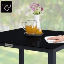 Casaria – Tuintafel – Aluminium – 90x90x75cm –Antraciet -Tuin- En Buitengereedschapswinkels 1200x1200 44