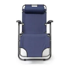Relaxdays Ligstoel Inklapbaar - Ligbed Met Hoofdsteun - Strandstoel Verstelbaar - Camping - Donkerblauwe -Tuin- En Buitengereedschapswinkels 1200x1200 451