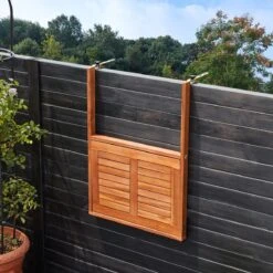 Merkloos Casaria Balkontafel - FSC®-Gecertificeerd Acaciahout – Hangend – Bruin -Tuin- En Buitengereedschapswinkels 1200x1200 455