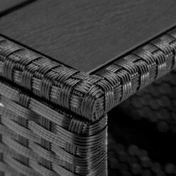 Casaria Polyrattan Bijzettafel - WPC Tafelblad 45x45x40cm – Zwart -Tuin- En Buitengereedschapswinkels 1200x1200 469