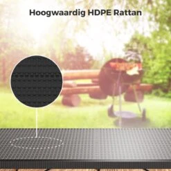 LifeGoods Klaptafel - Inklapbaar - 180 Cm - 6 Tot 8 Personen - Zwart -Tuin- En Buitengereedschapswinkels 1200x1200 487