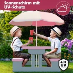 Spielwerk Kinder Tuinset – Incl. Parasol UV-bescherming - Roze Grijs 11 Spielwerk Kinder Tuinset – Incl. Parasol UV-bescherming - Roze Grijs -Tuin- En Buitengereedschapswinkels 1200x1200 52