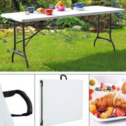 MaxxGarden Klaptafel - Inklapbare Tafel - Opvouwbare Tuintafel - Weerbestendig - Inclusief Handvat - 180x70x74 -Tuin- En Buitengereedschapswinkels 1200x1200 582