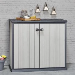 Keter Patio Store Opbergkast - 139,5x77x120cm - Grijs -Tuin- En Buitengereedschapswinkels 1200x1200 602