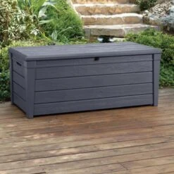 Keter Brightwood Opbergbox - 455L - 145x69,7x60,3 Cm - Grafiet -Tuin- En Buitengereedschapswinkels 1200x1200 611