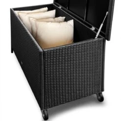 Casaria Wicker Opbergbox - Waterdicht 121,5cm Met Wielen - Grijs 11 Casaria Wicker Opbergbox - Waterdicht 121,5cm Met Wielen - Grijs -Tuin- En Buitengereedschapswinkels 1200x1200 613