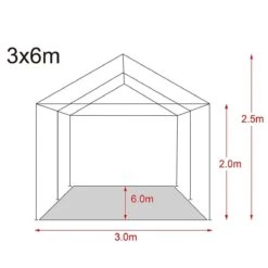 MaxxGarden Partytent - Paviljoen - 3x6m - Incl. Zijwanden - Waterdicht - Wit -Tuin- En Buitengereedschapswinkels 1200x1200 632