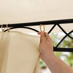 Tuinpaviljoen 3x3 M Waterdicht Paviljoen Met 4 Zijwanden Tuintent Ca. 180 G/m² Dakzeil In Crème Partytent -Tuin- En Buitengereedschapswinkels 1200x1200 644