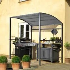 Merkloos Barbecue Overkapping Afm. 233 X 145 Cm Zwart -Tuin- En Buitengereedschapswinkels 1200x1200 652