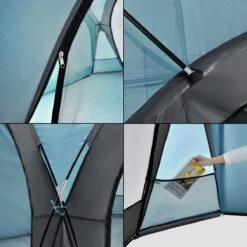 Pro-Tec Paviljoen Grästorp Met LED-verlichting 345x345x247 Cm Lichtblauw -Tuin- En Buitengereedschapswinkels 1200x1200 658