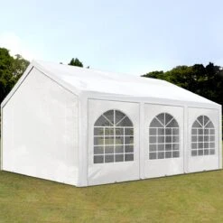 Hoogwaardige Partytent 3x6 M Van 240 G/m² PE Zeil Tuintent Feesttent Waterdicht In Wit 15 Hoogwaardige Partytent 3x6 M Van 240 G/m² PE Zeil Tuintent Feesttent Waterdicht In Wit -Tuin- En Buitengereedschapswinkels 1200x1200 695