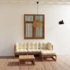 VidaXL 5-delige Loungeset Met Kussens Massief Grenenhout -Tuin- En Buitengereedschapswinkels 1200x1200 730