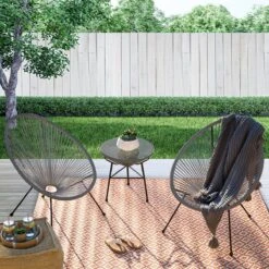 LifeGoods Acapulco Bistroset - 3-Delig - Tuinset Met Bijzettafel - Grijs 17 LifeGoods Acapulco Bistroset - 3-Delig - Tuinset Met Bijzettafel - Grijs -Tuin- En Buitengereedschapswinkels 1200x1200 761