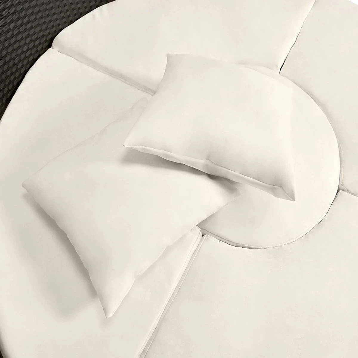 Casaria Polyrattan Zonne-Eiland Ø185cm – Incl. Kussens - Zwart Crème 18 Casaria Polyrattan Zonne-Eiland Ø185cm – Incl. Kussens - Zwart Crème - Afbeelding 18