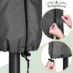 Kingsleeve Parasolhoes Tot Ø 330cm - Weerbestendig Robuust - Grijs -Tuin- En Buitengereedschapswinkels 1200x1200 83