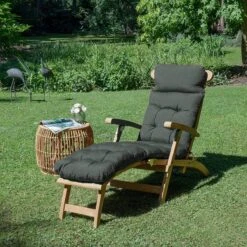 Beautissu Deckchair Kussen 200x50x8 Cm - Ligstoelkussen Antraciet - Matraskussen Voor Hangmatten En Tuin-/terrasstoelen - Flair DC -Tuin- En Buitengereedschapswinkels 1200x1200 850