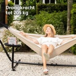 Vita5 Hangmat Met Standaard – 2 Persoons – Incl. Bekerhouder – 205kg Draaggewicht – Beige/Wit 18 Vita5 Hangmat Met Standaard – 2 Persoons – Incl. Bekerhouder – 205kg Draaggewicht – Beige/Wit -Tuin- En Buitengereedschapswinkels 1200x1200 913