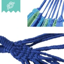 Dubbele Hangmat Blauw - 1 Of 2 Persoons - Lig Oppervlak 190x150cm - Lengte 260cm -Tuin- En Buitengereedschapswinkels 1200x1200 934